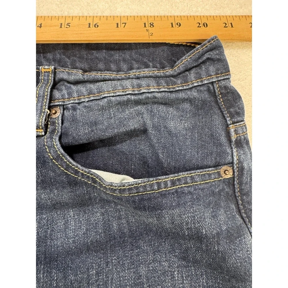 Levis 569 Jeans Men‎ 40x32 Blue Loose Baggy Straight Whisker Distress Denim